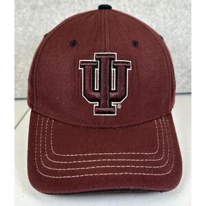 Vintage Indiana Hoosiers Zephyr Hat Cap Mens M/L‎ Stretch Fit Red Z Fit